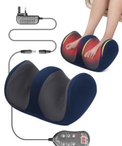 HomarKet Electric Foot Massager Shiatsu Heat Kneading Massage Hot Compress Deep Relaxation Relieve Fatigue Foot Spa Electric Calf Massager Machine For Pain Relief And Improving Blood Circulation