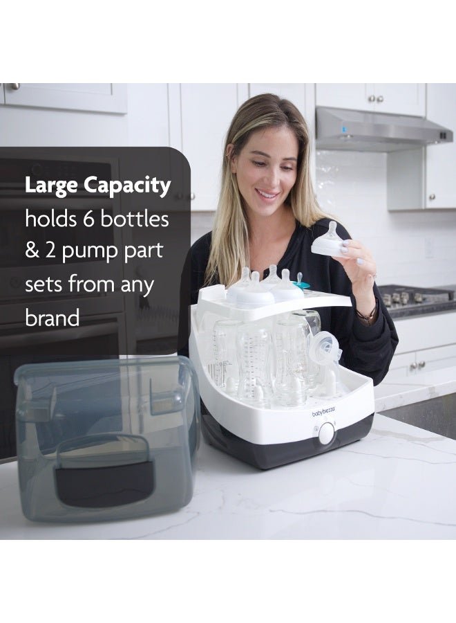Baby Brezza 10 Minute Baby Bottle Sterilizer + Dryer - Superfast Electric Steam Sterilization - Universal Sterilizing for All Bottles, Pacifiers + Breast Pump Parts - Image 3
