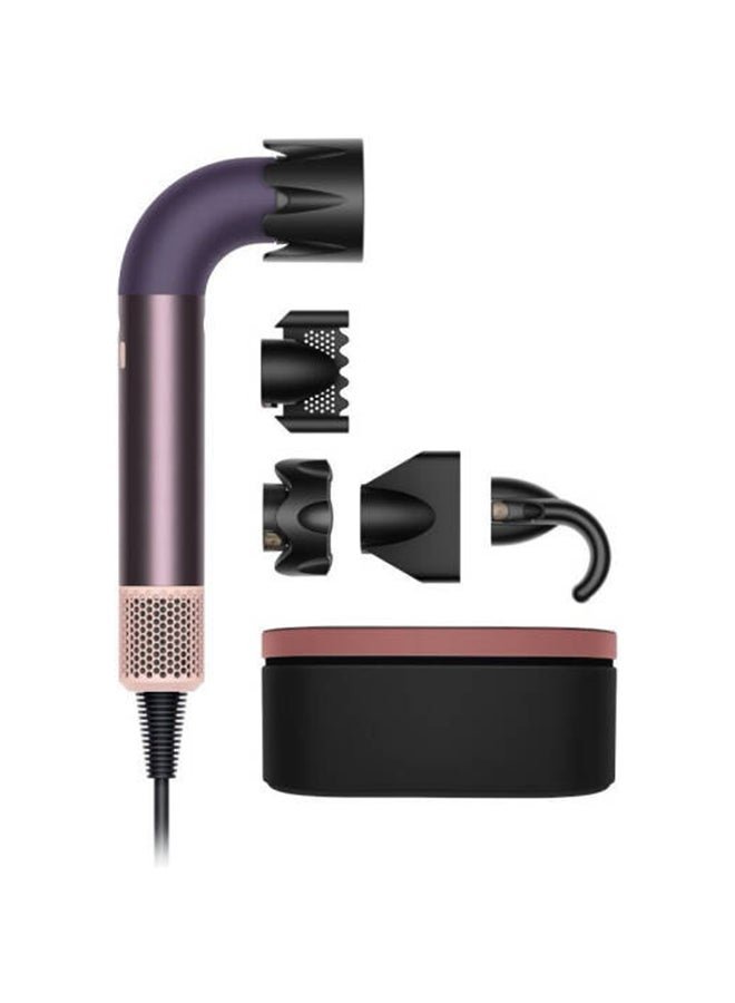 dyson Supersonic r Hair Dryer, Hyperdymium Motor, Up to 110,000 RPM, 4 Heat Settings with Cold Shot, 12.4 l/s Airflow, 10 Heater Foils, 1700 W Power, Jasper Plum | HD17- International Version