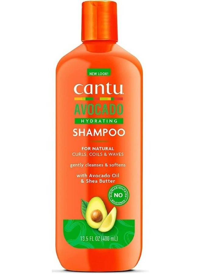 Cantu Avocado Hydrating Shampoo With Avocado Oil & Shea Butter 400ml