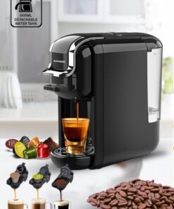 SONASHI 3 in 1 Multifunction Espresso Coffee Machine - with 600ML Detachable Water Tank | 3 Optional Adaptors and Auto Shut Off Options 600 ml 1450 W SCM-4969 Black