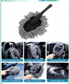 HALAMODO Car Duster Scratch-Free Cleaning with Wax-Treated Cotton Strands Premium Microfiber Duster for Cars, SUVs & Trucks, Effectively Removes Dust & Dirt, Eco-Friendly & Reusable