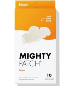Mighty Patch Nose Patch from Hero Cosmetics - XL Hydrocolloid Pimples, Zits and Oil - Dermatologist-Approved Overnight Pore Strips to Absorb Acne Nose Gunk (10 Count)