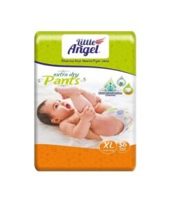 Little Angel Extra Dry Baby Pants Diaper, Extra Large (XL) Size, 56 Count, Super Absorbent Core Up to 12 Hrs. Protection, Soft Elastic Waist Grip & Wetness Indicator, Pack of 1, Over 12kg