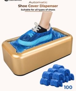 Eworld Automatic Shoe Cover Dispenser Machine with 100 Disposable Plastic Bags