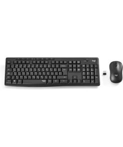 Logitech MK295 Silent Wireless Mouse & Keyboard Combo with SilentTouch Technology, Full Numpad, Advanced Optical Tracking, Lag-Free Wireless, 90% Less Noise, AR Keyboard - Graphite