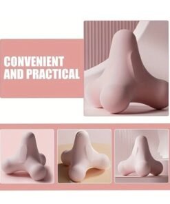 HY 1pc Massage Fitness Massage Yoga Hand Massager Muscle Massaging Massagers for Neck and Back for Massaging Back Massager TPE Tool Pink Foot