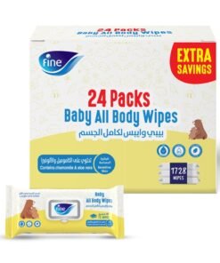 Fine Baby Hypoallergenic And Gentle For All Skin Types All Body Wipes 24 x 72 Wipes