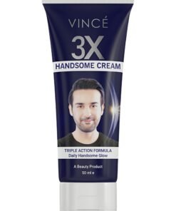 VINCE 3X Handsome Cream for Men – Daily Face Brightening Cream with Vitamin B3, Reduces Blemishes & Dullness, Boosts Glow, Non-Greasy, Matte & Oil-Free Finish, 50ml