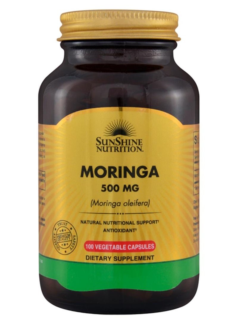 SUNSHINE NUTRITION Moringa 500 Mg 100 Cap