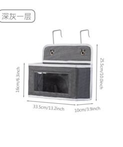 Wardrobe Door Rear Storage Hanging Bag Wall-Mounted Simple Storage Bag Wall-Mounted Storage Bag Storage Hanging Bag Hanging Pocket