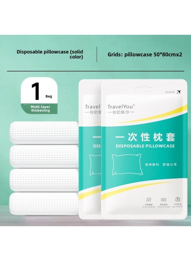 Disposable Pillowcase Bed Sheet Winter Thickened Household Hotel Supplies Increased Travel Special Business Suit-Color:Disposable Pillowcases