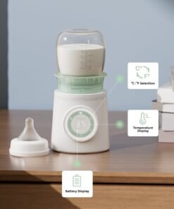 Momcozy Portable Double Leak-Proof Travel Baby Bottle Warmer With Fast Heating For Dr. Brown, Philips Avent, Medala, Tommee Tippee, Comotomo