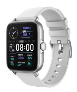 AROAQ Smart Watch, 1.7" Large HD Display Fitness Tracker Watch, Ip67 Waterproof Long Battery Life Smart Wrist Watch, Heart Rate Sleep Monitor Health Monitor Watch with 28 Sports Mode, (Silver Gray)