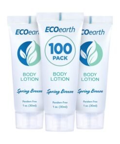 EcoEarth Travel Size Lotion (1 Fl Oz 100 Pk Spring Breeze) Delight Your Guests With An Invigorating And Refreshing Body Lotion Quality Mini And Small Size Guest Hotel Toiletries In Bulk