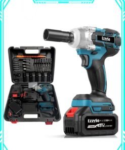 EzzySo 48V brushless lithium-ion impact wrench set, high torque performance, multi-functional accessories, instantly improve your work efficiency