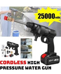 ELTRAZONE 48V 25000mAh 30Bar Cordless High Pressure Car Washer with Nozzles Water Gun Set Garden Cleaning Jet Car Washing Machine