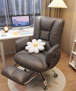 Arabest Office Chair,Sedentary Comfortable Reclining Computer Chair,Gaming Chair,Dormitory Sofa Chair,Home Office Chair(Black）