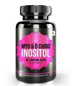 noble nature Myo & D-Chiro Inositol, Natural 40:1 Ratio - 90 Veg Tablets for PCOS Balance