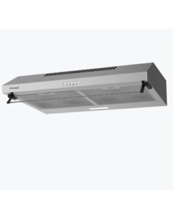 Bompani 60cm Built-In Kitchen Hood – Stainless Steel, Push Button, 3 Speeds, LED Light, Carbon Filter - 63 W H1160STN Silver