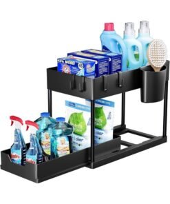 SKY-TOUCH Under Sink Shelf Storage Organiser with Sliding Pull Out Drawer