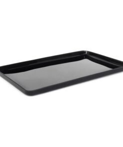 InnMart ® Bathroom Amenity Tray, 7x11 Inch (Black)
