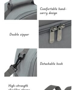 Alternative view of RAKAY Portable Breastmilk Cooler Bag ,Cooler and Moistureproof Double Layer Breast Milk Baby Bottle Cooler Bag, for Travel, Nursing Mom Daycare, Work, Picnic，Gray