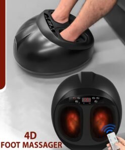 Toshonics 4D Shiatsu Foot Massager with 5 Intensities, 4 Modes, Infrared Heat, and Removable Sleeves for a Personalized, Hygienic, and Therapeutic Foot Massage Experience