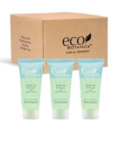 Eco Botanics Bulk Set Transparent Travel-Size Hotel Flip Cap Shampoo