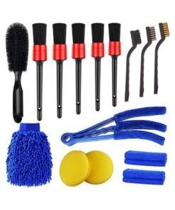 15pcs Car Cleaning Brush Set Car Wheel Brush Cleaning Kit Dashboard Accessories Air Outlet Cleaning Brush Beauty Brush Auto Detailing Tools Interior Exterior Cleaning Brushes for Cars