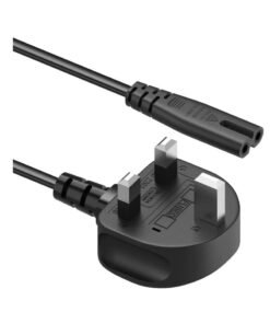 2 Prong AC Power Cord Cable for Samsung LG TCL Sony TV Compatible HP Printer PS3 PS4 PS5 5FT AC Wall Plug