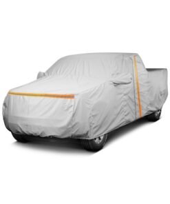 Fenex Car Cover [Pickup XLarge] – All-Weather Protection | Waterproof, UV-Resistant, Dustproof, Breathable | Indoor/Outdoor Use | Door Zipper & Mirror Pockets | Fits Pickup Trucks (610 × 221 × 191 cm)