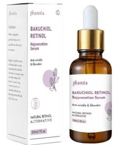 PHANSTA Bakuchiol Retinol Serum, Retinol Rejuvenation Serum for Anti-Wrinkles and Glowskin, Retinol Face Serum for Men & Women