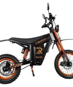 Crony WISH-01 1500W Electric Dirt Bike for Teens/Adults – 70Kilo/H High-Speed Off-Road  Bike with 48V/25AH Lithium Battery, 60KM Long-Range, Dual Disc Brakes, Front & Rear Suspension, Brushless Motor, All-Terrain Tires, LED Headlamp, Rearview Mirror, Mobile Holder – Powerful Electric Trail Bike for Teens & Adults, Eco-Friendly Scooter