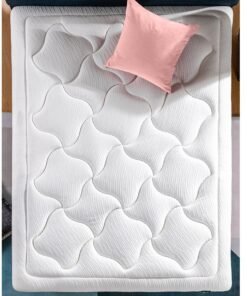 Zinus Cloud Memory Foam Mattress, King (US Spec), Fiberglass Free, Pressure Relieving, Mattress in A Box, CertiPUR-US Certified, White (193.0 X 203.2 X 30.5 CM)