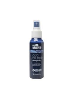 Milk Shake Toning Spray for Brunette Hair with Blue Pigment - Neutralizes Warm Red & Orange Tones, Hydrates & Strengthens for a Cooler, Deeper Hue (100 ml)