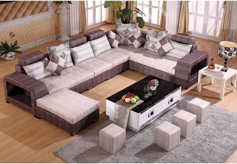 Comfynest Modern Fabric Sectional Sofa Bed