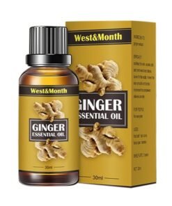 West&Month Ginger Essential Oil ,Of Essential Oil For Abdominal Fat Removal ,Accelerate Metabolism Burn Calories Beautiful Curve 30ml