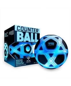 Strikesphere Counter Football – Smart Glow Soccer Ball, Interactive Indoor/ Outdoor Training Soccer Toy for Kids 6+ Years, Blue