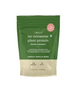 Cosmix No Nonsense Plant Protein | Organic Pea & Brown Rice Isolate | Vegan | 21g Protein/Serving | Easy To Digest | All Essential Amino Acids | No Preservatives | Kerala Vanilla Bean - 500g