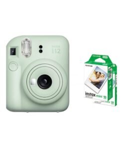 FUJIFILM Instax Mini 12 Instant Film Camera With Pack Of 20 Films Mint Green