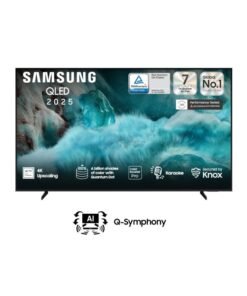 Samsung 85-Inch QLED 4K TV, 4K Upscaling, Secured by Knox, Free Contents by Samsung TV Plus, Operating System Tizen, 50Hz, Model Year 2025 - QA85Q7FAAUXSA Black
