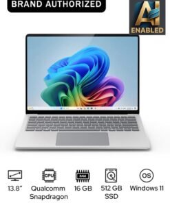 Microsoft Surface Laptop 7 Copilot+ PC Laptop With 13.8-Inch Display, Qualcomm Snapdragon X Elite Processor/16GB RAM/512GB SSD/Qualcomm Adreno Graphics/Windows 11 English/Arabic PLATINUM