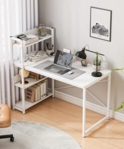 Alternative view of Stubborn Home Table with Storage Shelves Modern Simple Study Writing Table PC Desks