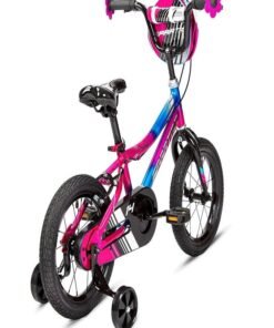 Spartan Twilight Kids Bike | 14 Inch Wheel Size With Training Wheels | Single Speed | Pink Color - Image 3