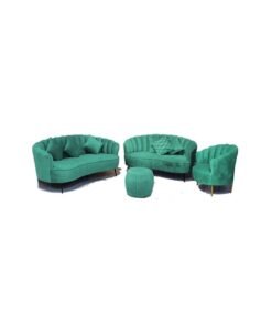 Maharat Al Bahar 6– Seater  Sofa Set- 1+2+3 Green 200x80x80