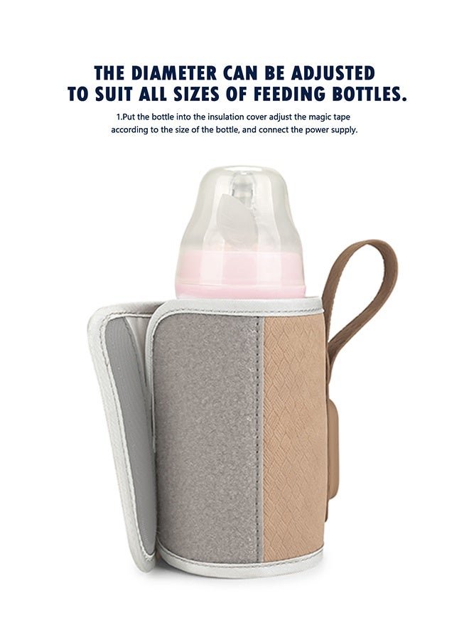 ABOUTBABY Baby Bottle Warmer, Baby Bottle Warmer Portable, Rechargeable Baby Bottle Warmer to Go, Temperature Adjustable Portable Baby Bottle Warmer - Image 3