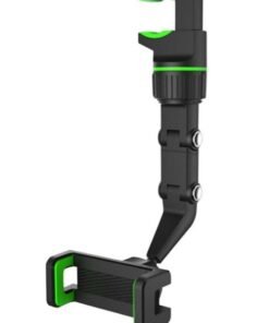 Rearview Mirror Phone Holder for Car, Multifunctional Rearview Mirror Phone Holder, 50mm-100mm Universal 360 Rotatable Car Phone Holder Mount Cell Phone Cradles for Car/Back Seat/Kitchen- Black