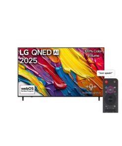 LG 75 inch LG QNED AI QNED82 4K Smart TV AI Magic remote HDR10 webOS25 2025 75QNED82A6A-AMAG black