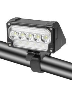 ZONIX Bike Light, Auto-Sensing Night Mode, Digital Battery Display, IPX4 Waterproof, USB-C Fast Charge, 5 Modes with SOS Flasher, Compact & 89g Tool-Free Mount for Road/Mountain/Night Cycling Safety